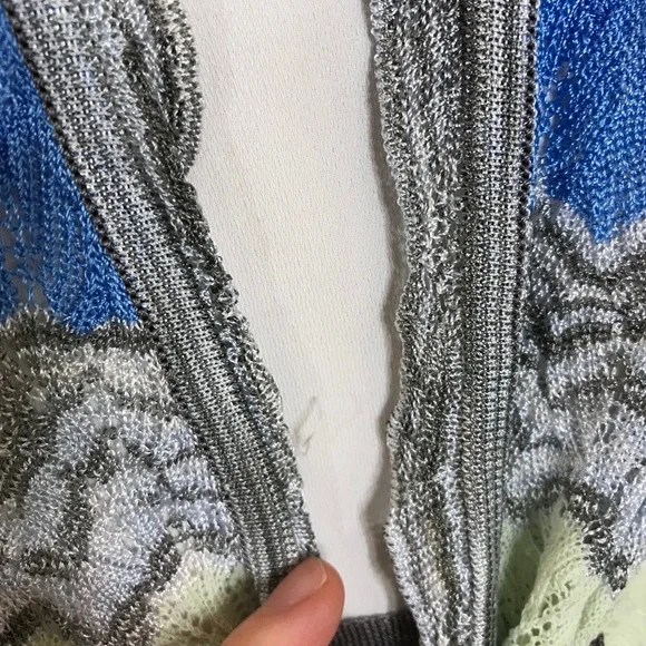Missoni Chevron Multicolor Cardigan Size 10